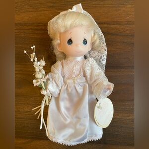 Precious Moments Blonde Bride Doll 1999